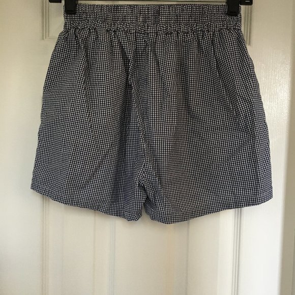 Girls Self Belted Plaid Shorts Blue Age 13-14 Yrs - Picture 2 of 2